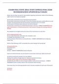 COLIBRI REAL ESTATE &lpar;REAL ESTATE EXPRESS&rpar; FINAL EXAM  REVIEW&lpar;2023&sol;2024 UPDATED&rpar;FULLY SOLVED
