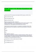 AAMC Exam 4 FL Review Questions and Answers 100% correct