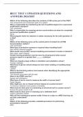 BECC TEST 1 UPDATED QUESTIONS AND ANSWERS 2024&sol;2025