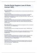 Florida Dental Hygiene Laws & Rules Correct 100&percnt;