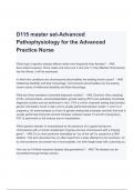 WGU D115 Objective Assessment (Newest 2024)Advanced Pathophysiology for the Advanced Practice Nurse (A+ GRADED 100% VERIFIED 2023|2024)