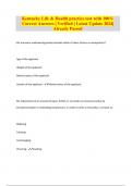 Kentucky Life & Health practice test with 100&percnt; Correct Answers &vert; Verified &vert; Latest Update 2024&vert; Already Passed