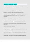 Red 505506 Law Terms Exam question and answer latest update 