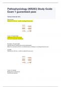 Pathophysiology &lpar;NR283&rpar; Study Guide Exam 1 guaranteed pass