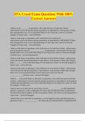 FFA Creed Exam Questions With 100&percnt; Correct Answers