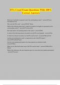 FFA Creed Exam Questions With 100&percnt; Correct Answers