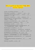 FFA Creed Exam Questions With 100&percnt; Correct Answers