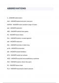 ABBREVIATIONS WITH COMPLETE SOLUTION