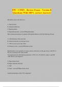 FPC &sol; CFRN - Review Exam - Version B Questions With 100&percnt; correct Answers