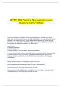  MTTC 106 Practice Test questions and answers 100% verified.