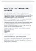 NMTCB-CT EXAM QUESTIONS AND ANSWERS