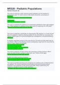 NR328 - Pediatric Populations questions and answers A&plus; grade guaranteed