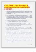 ATLS EXAM &vert; 154&plus; Questions & Answers Latest Update 2024 100&percnt; CORRECT&comma;