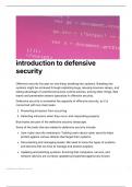 Defensive Security Notes