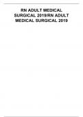 RN ADULT MEDICAL SURGICAL 2019&sol;RN ADULT MEDICAL SURGICAL 2019