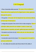 FDNY F-03 Fireguard Exam &vert; Questions with 100&percnt; Correct Answers &vert; Verified &vert; Updated 2024