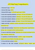 ATI MED SURG COMPREHENSIVE EXAM 2024 &vert; Questions with 100&percnt; Correct Answers &vert; Verified &vert; Updated 20242025