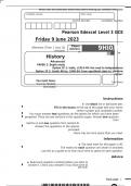 Edexcel a level history question paper option 2f 1 2 june 2023 + mark scheme