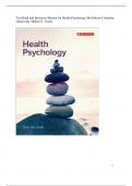 Test Bank and Instructor Manual for Health Psychology 5th Edition (Canadian edition) By Shelley E. Taylor