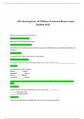 BUNDLE FOR ATI NURSING CARE OF CHILDREN LATEST 2023-2024&sol;NURSING CARE OF CHILDREN ATI PROCTORED EXAM 2023-2024 BRAND NEW
