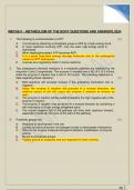 MBChB II &ndash; METABOLISM OF THE BODY QUESTIONS AND ANSWERS 2024