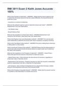 RMI 3011 Exam 2 Keith Jones Accurate 100&percnt;