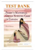 Test Bank for Maternal Child Nursing Care Canada 3rd Edition by Keenan Lindsay, 2024) | All Chapter 1-55 Covered | Complete Latest Guide A+