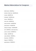 Medical Abbreviations for Caregivers rated A&plus;