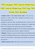 TNCC test prepA, TNCC Notes for Written Exam, TNCC Notes for Written Exam, TNCC Prep, TNCC EXAM
