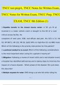 TNCC test prepA, TNCC Notes for Written Exam, TNCC Notes for Written Exam, TNCC Prep, TNCC EXAM 2024
