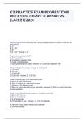G2 PRACTICE EXAM &num;2 QUESTIONS WITH 100&percnt; CORRECT ANSWERS &lpar;LATEST&rpar; 2024