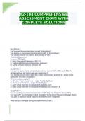 AZ-104 COMPREHENSIVE ASSESSMENT EXAM WITH COMPLETE SOLUTIONS