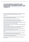 G2 GAS REVIEW &lpar;UPDATED&rpar; 2024 QUESTIONS & ANSWERS RATED 100&percnt; CORRECT&excl;&excl;