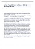 Ahip Fraud Waste & Abuse &lpar;2024&rpar; Quizzes & Ans&period;&period;