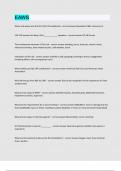 EAWS exam question and answer latest update 