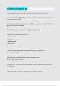 EAWS &lpar;PHASE 1&rpar; exam question and answer latest update 