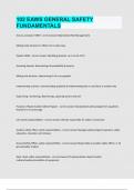 102 EAWS GENERAL SAFETY FUNDAMENTALS exam question and answer latest update 