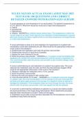 NCLEX NGN RN ACTUAL EXAM LATEST MAY 2023  TEST BANK 100 QUESTIONS AND CORRECT  DETAILED ANSWERS WITH RATIONALES AGRADE