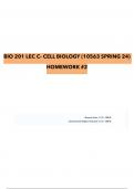 BIO 201 LEC C- Cell Biology &lpar;10563 Spring 24&rpar; Homework &num;2