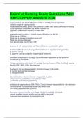 Board of Nursing Exam Questions With 100&percnt; Correct Answers 2024