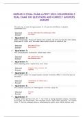 NURS6512 FINAL EXAM LATEST 2023-2024VERSION C REAL EXAM 100 QUESTIONS AND CORRECT ANSWERS AGRADE