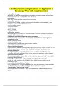 C468 Information Management and the Application of Technology WGU with complete solution