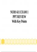 NURS 611 EXAM 1,2,3 & 4 PATHO ACTUAL EXAM LATEST VERSIONS 2023-2024 QUESTIONS AND ANSWERS WITH RATIONALES BUNDLE UP