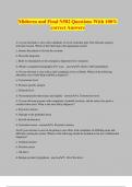 Midterm and Final N582 Questions With 100&percnt; correct Answers