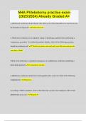 NHA Phlebotomy practice exam &lpar;2023&sol;2024&rpar; Already Graded A&plus;