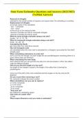State Farm Estimatics Questions and Answers &lpar;2022&sol;2023&rpar; &lpar;Verified Answers&rpar;