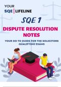 SQE 1 Dispute Resolution Notes