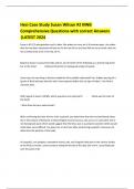 Hesi Case Study Susan Wilson &num;2 MNB Comprehensive Questions with correct Answers &vert;LATEST 2024