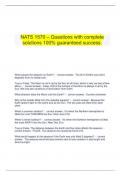  NATS 1570 – Questions with complete solutions 100% guaranteed success.