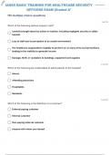 IAHSS BASIC TRAINING FOR HEALTHCARE SECURITY OFFICER QUESTIONS WITH CORRECT ANSWERS GRADED A+